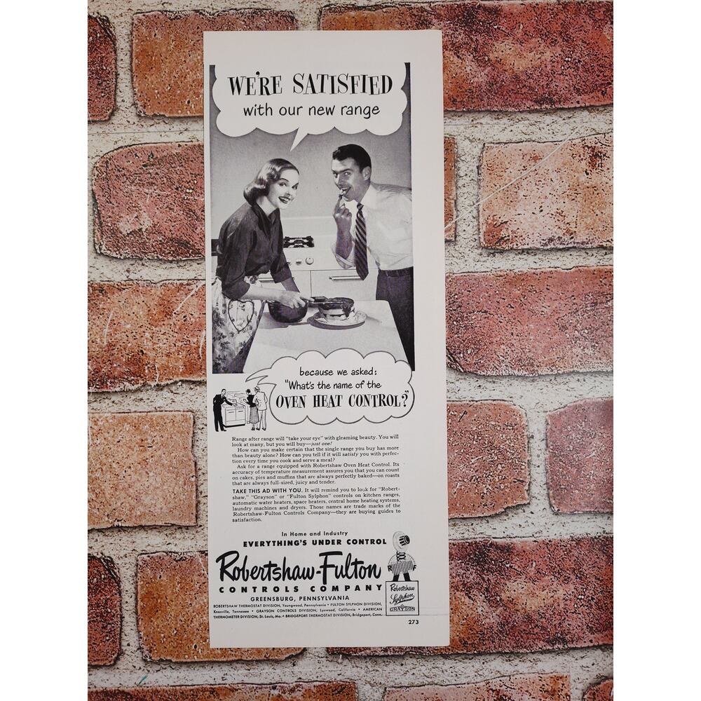 1950 Smiling Husband Sneaking Taste‎ of Cake Frosting Wife Baking Vtg Print Ad